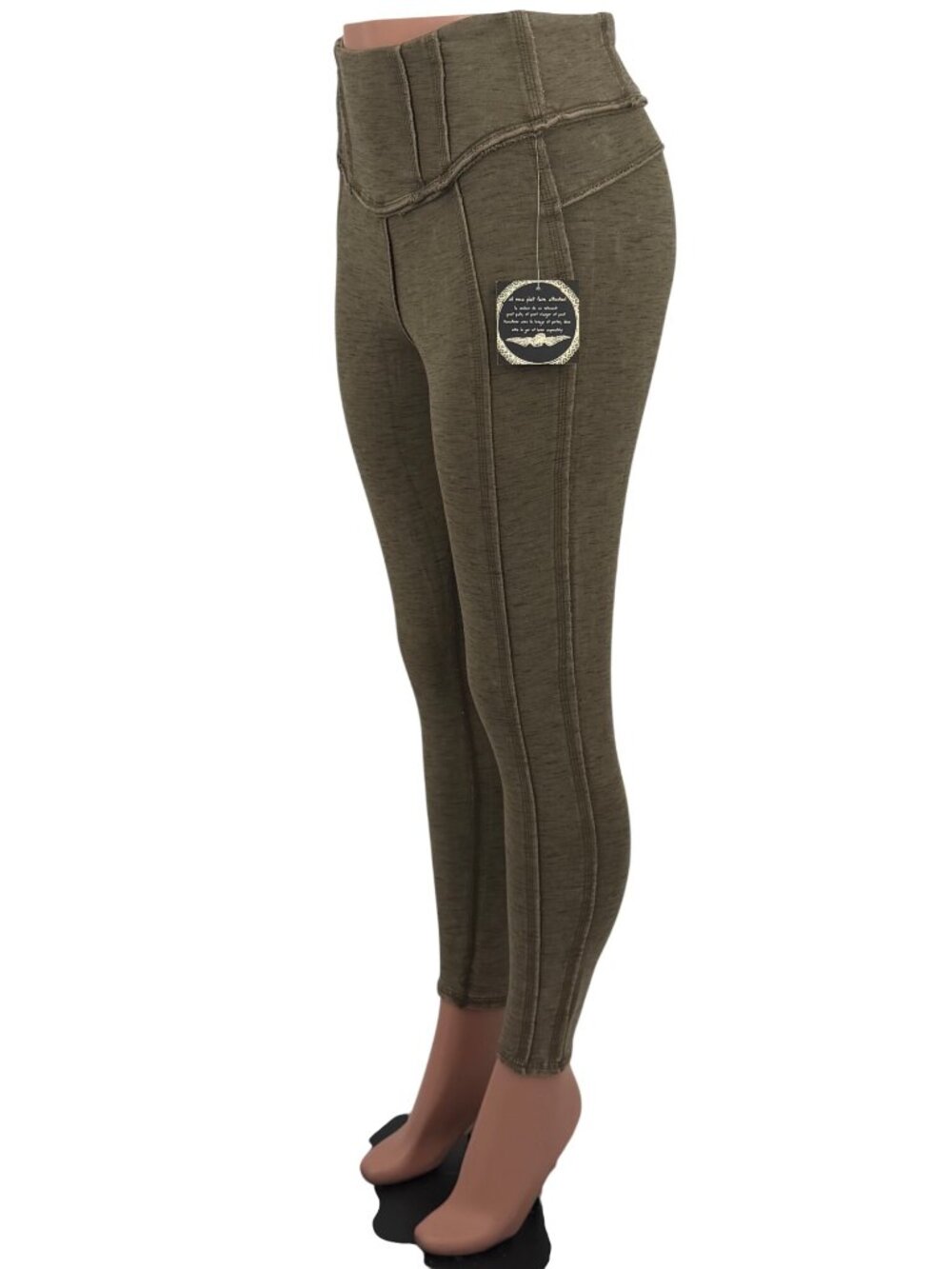 NWT Free People Movement Washed Green High Waist Leggings - Picture 14 of 16